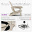 Fauteuil Adirondack d'extérieur mauve Hdpe-123326219
