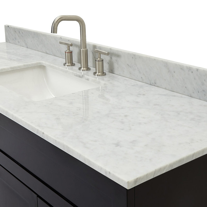 Ensemble de meuble-lavabo simple 61 po Partham, Noir