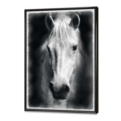 " Farmhouse Horse I " Painting Print