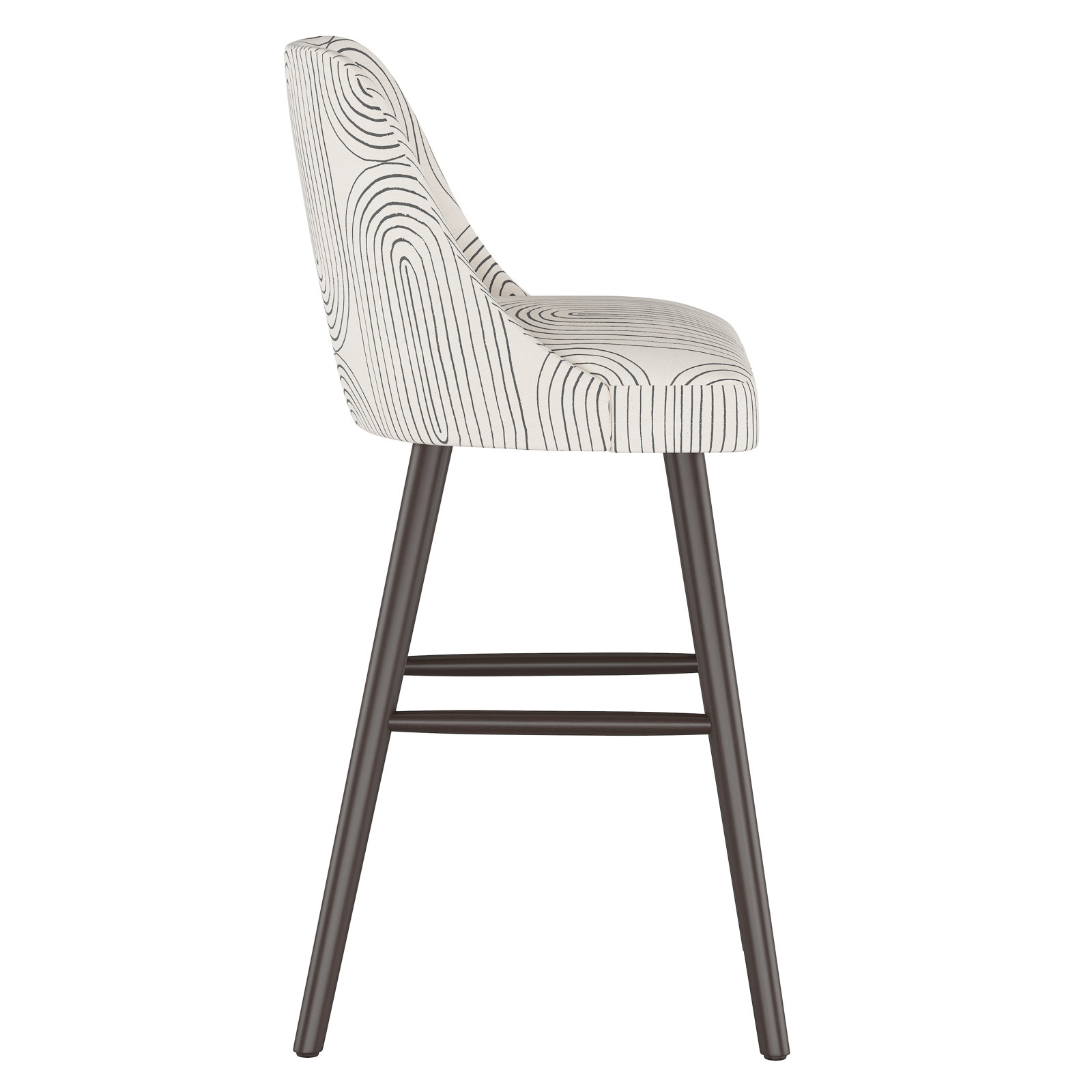 Gallie Bar & Counter Stool, Bar Stool (31” Seat Height), Espresso, Oblong Slate