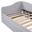 Lit de jour simple tapissier en L rembourré avec lit gigogne-1392903669