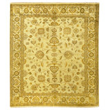 High-Quality Hand-Knotted Beige Area Rug