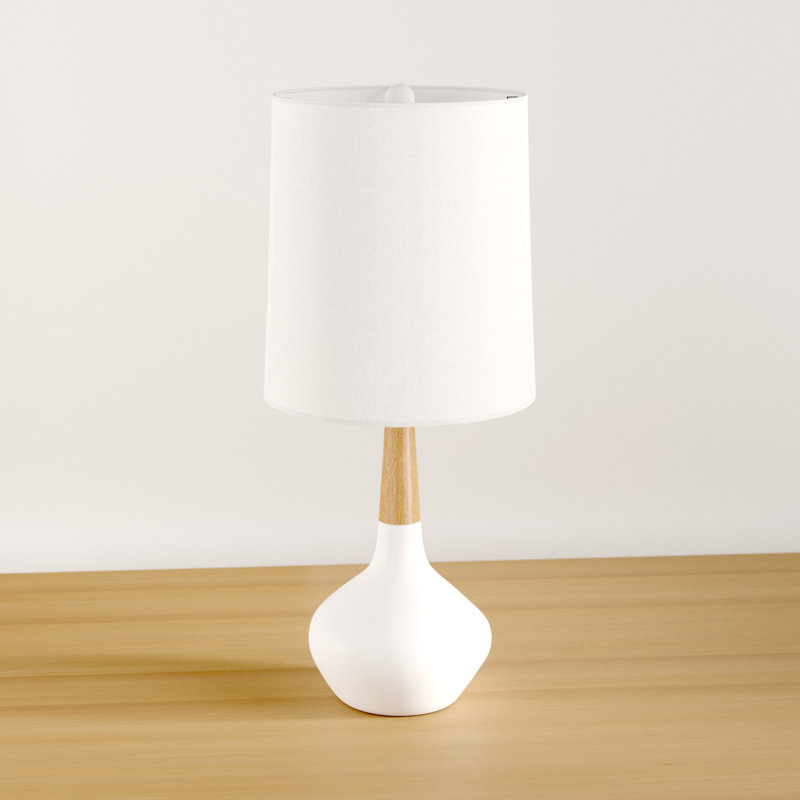 Lampe de table blanche 25 po Ieuan