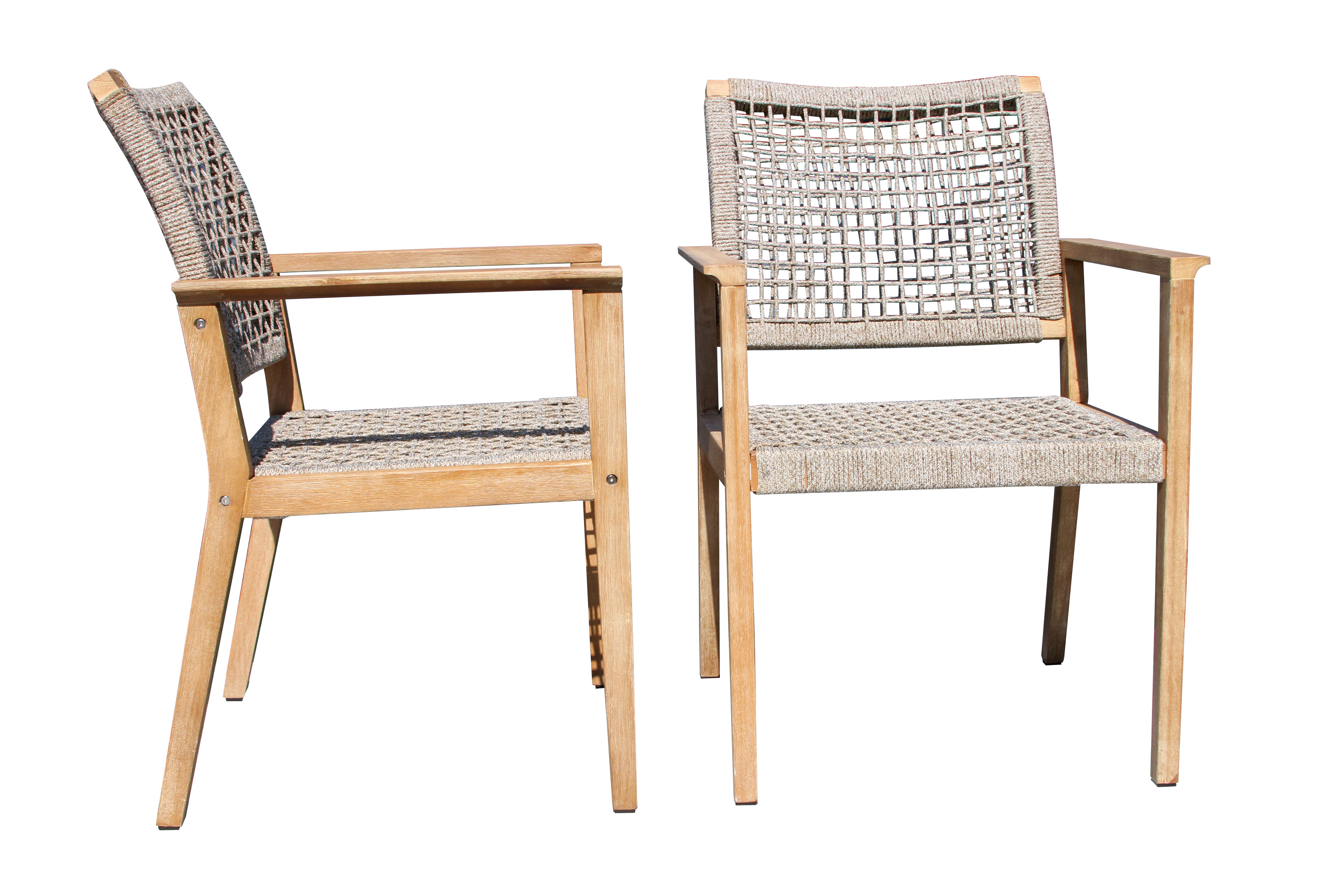 Eucalyptus outdoor online dining chairs