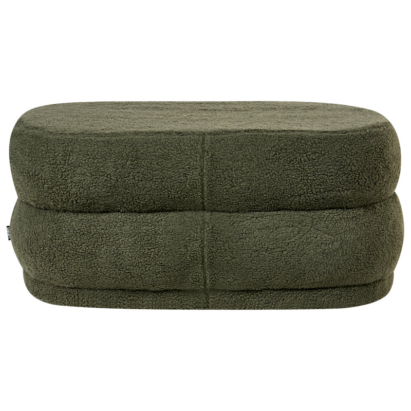 100% Polyester Upholstered Bench, Green