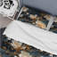 Ensemble de housse de couette blanc et or Astral Marble Radiance-1213485473