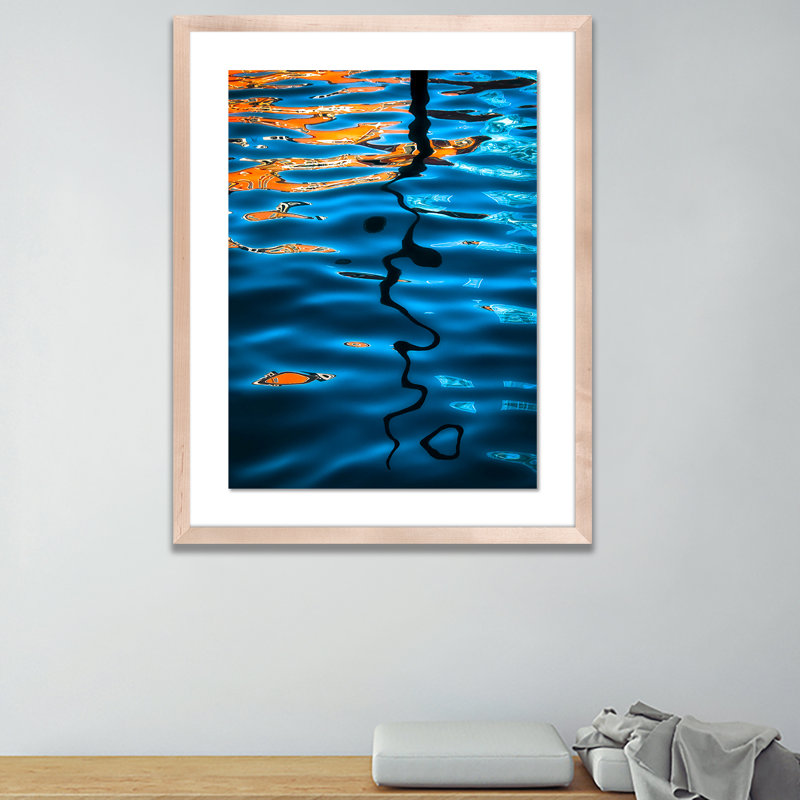 «Venice Pier» par Shawn Thomas - impression encadrée sur papier, Naturel, H 24 po x l 19 po x P 1,5 po