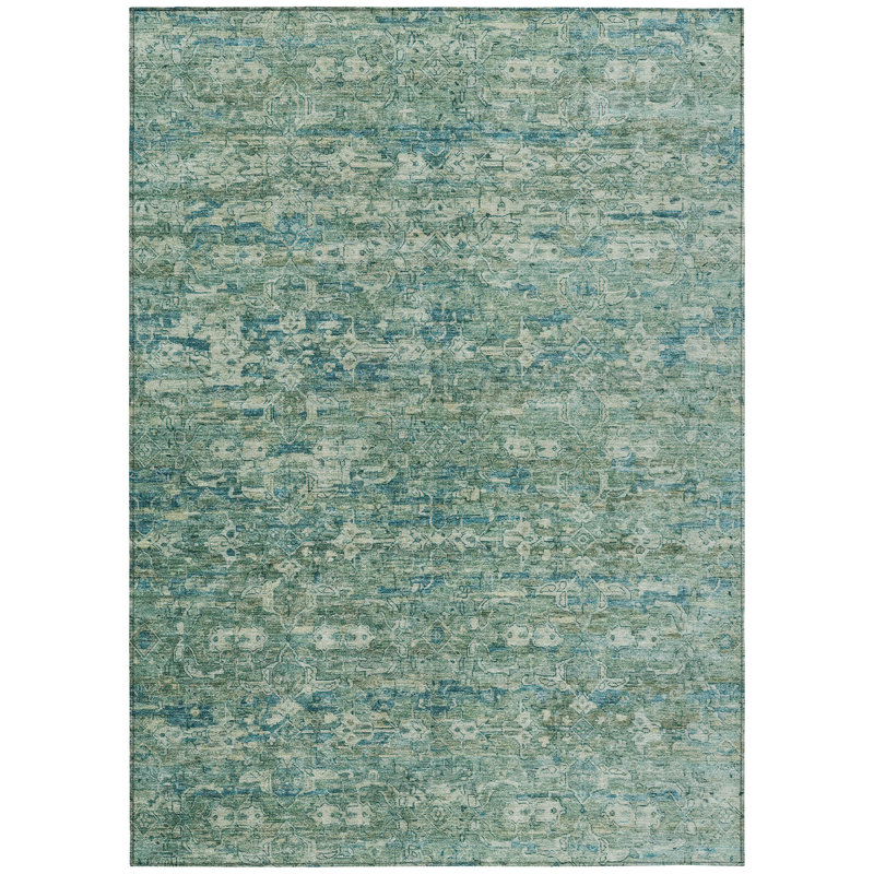 Machine Washable Indoor/Outdoor Chantille ACN2324 Ikat Rug, Rectangle 10' x 14'