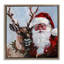 Cadre flottant Rosy Cheeked Santa & Reindeer, design par Sara Culpepper-420640474-420640468