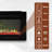 1500W Recessed-in Electric Fireplace with 3-Color Top Light, Remote Control, and Touch Screen-60022077