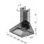 30" 400 CFM Convertible Wall Mount Range Hood in Stainless Steel