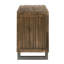 3 table de chevet en chêne transitionnel - Mobilier de chambre à coucher avec glissières lisses et rangement en feutre rustique récupéré 3 tiroirs, glissières, tiroir supérieur doublé de feutre