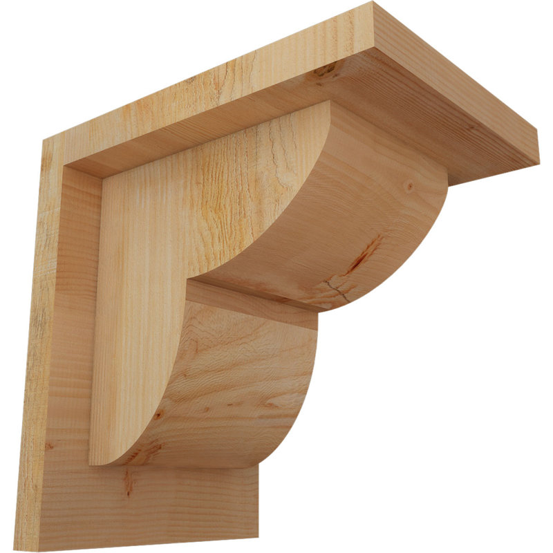 Corbeau Crestline avec contre-plaque, H 8 po x l 6 po x P 8 po, Sapin de Douglas, Sciage brut