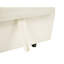 Lit 2 places beige avec structure stable et abri de salon escamotable