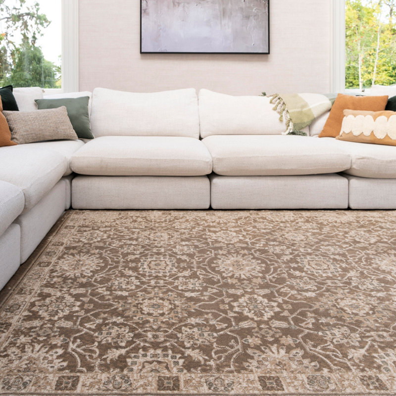 Vulpecula Damask Hand Tufted Area Rug, 80cm x 300cm
