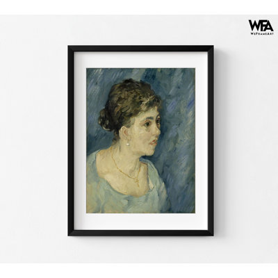Portrait de femme par Vincent Van Gogh, reproduction de portrait de femme, reproduction de peinture à l'huile de portrait de Van Gogh, art de visage de femme, art mural encadré