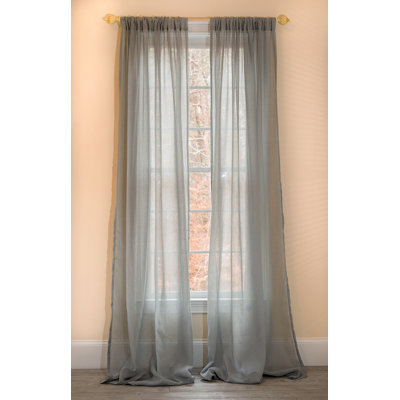 Shaunna Sheer Curtain Single Panel