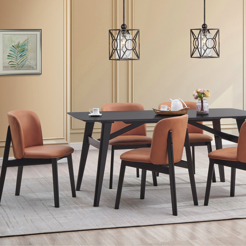 2 pièces de chaises d'appoint à dossier solide - et option élégante de chaise en microfibre