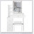 Compact 29.2-Inch Vanity Table With LED Mirror, Power Station, And Hair Dryer Bracket For Small Bedrooms-1194500399