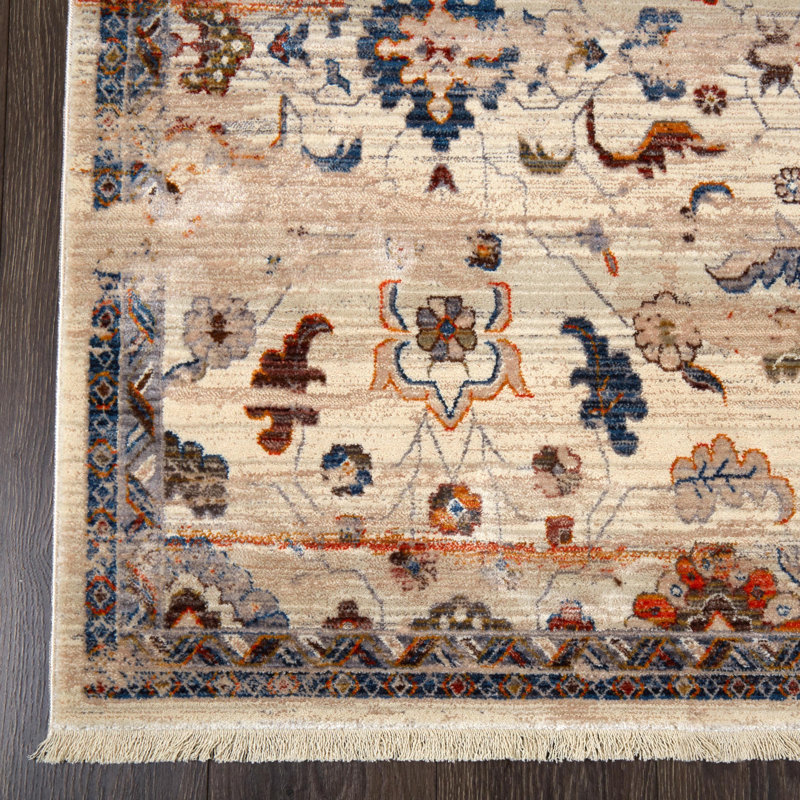 Tapis ivoire Kalish, Rectangle 5 pi 3 po x 7 pi 7 po