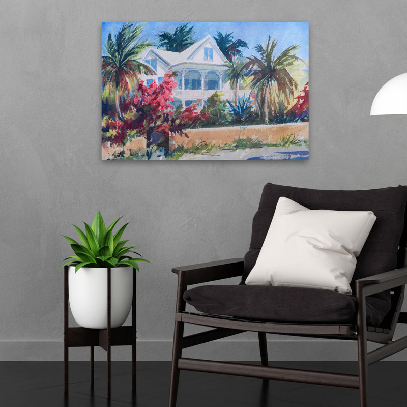 Veranda Keys - Paysages, palmiers, art tropical, H 16 po x l 24 po