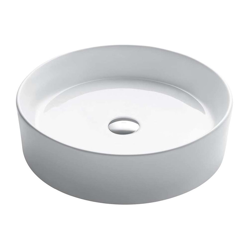 Fontana Vessel Sink and Brushed Nickel Touchless Motion Sensor Faucet Set