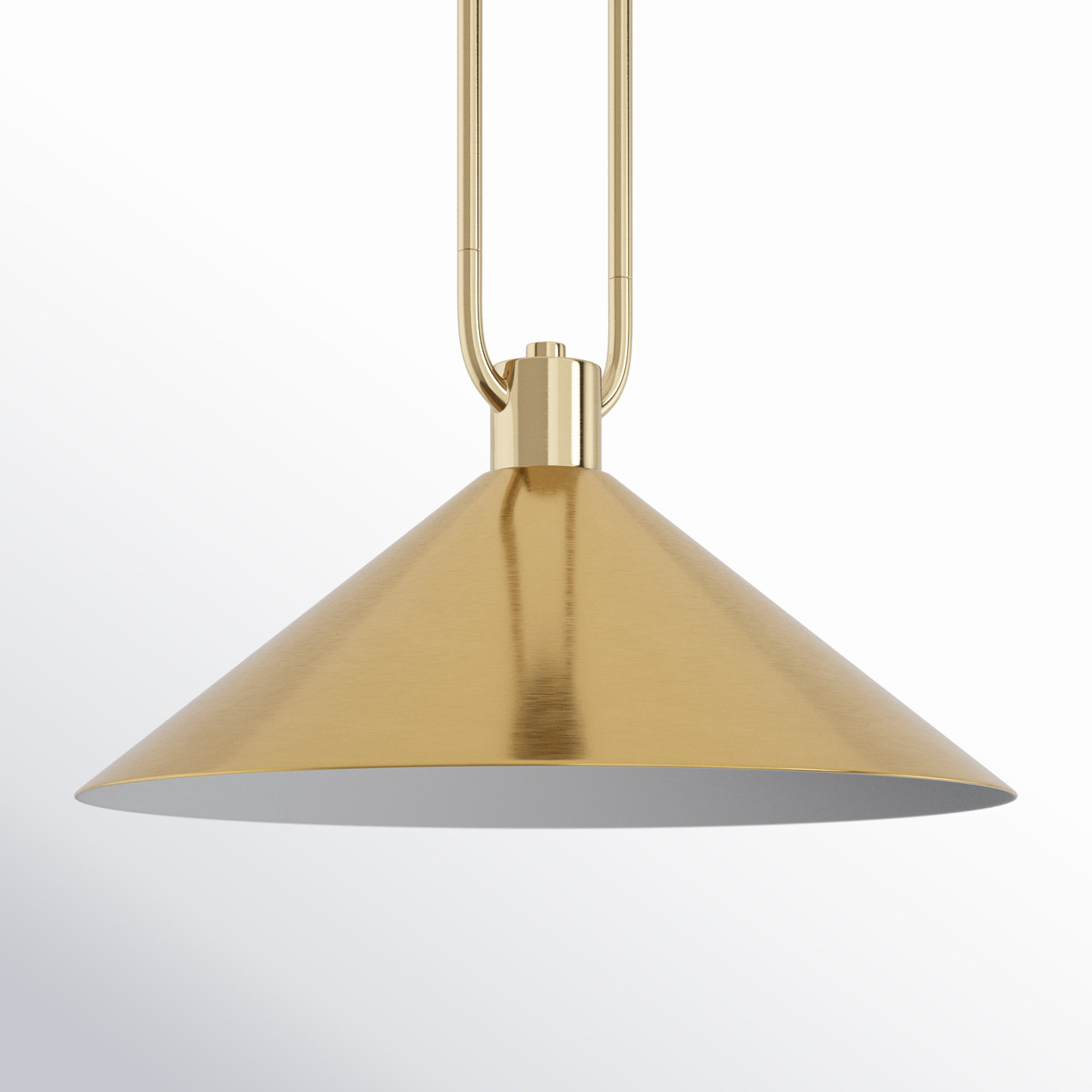 Fayra Dimmable Single Light Pendant, 11.75" H x 17" W x 17" D, Antique Gold