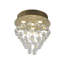 Plafonnier encastré en cristal 4 lumières Transitional-112910342