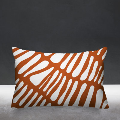 Locke Abstract Outdoor Reversible Throw Pillow