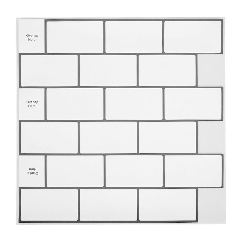 30cm x 30cm Wallpaper Tile, Light Grey