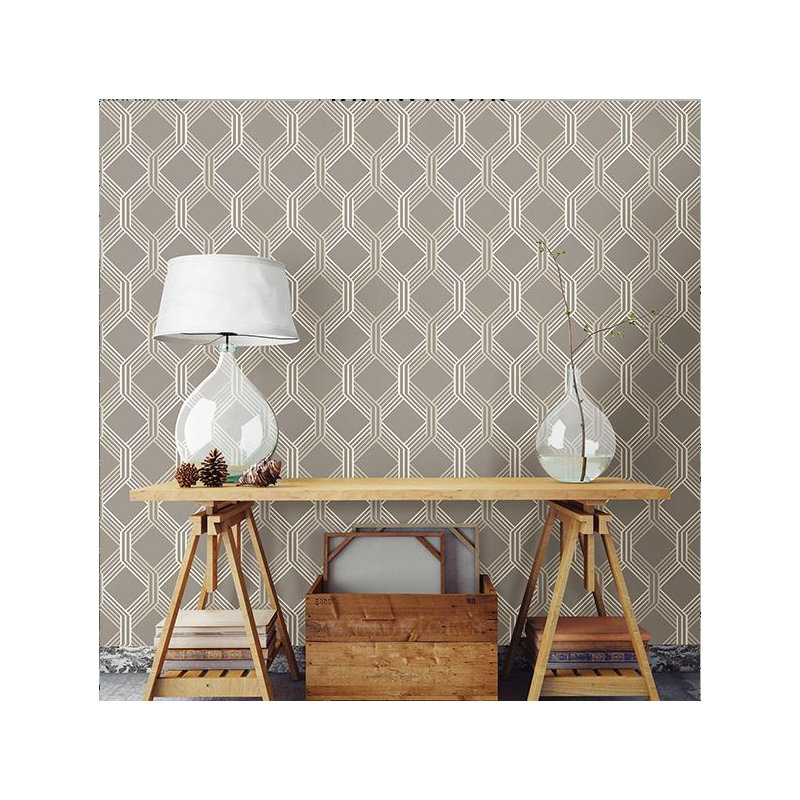 Papier peint 33 pi x 20,5 po , Brun
