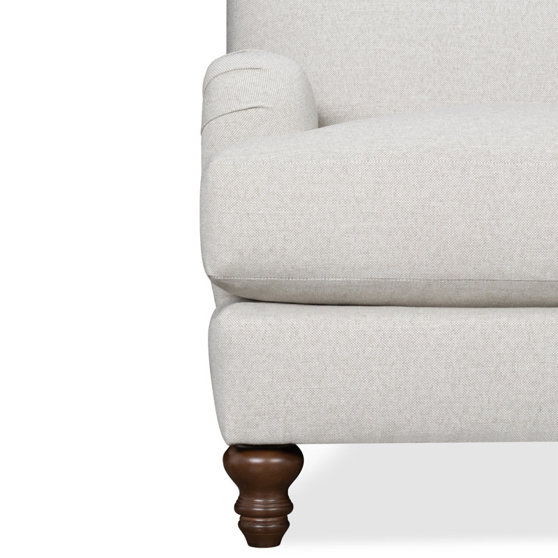 Walters Tight Back Chair, Macarena Light Gray Canvas