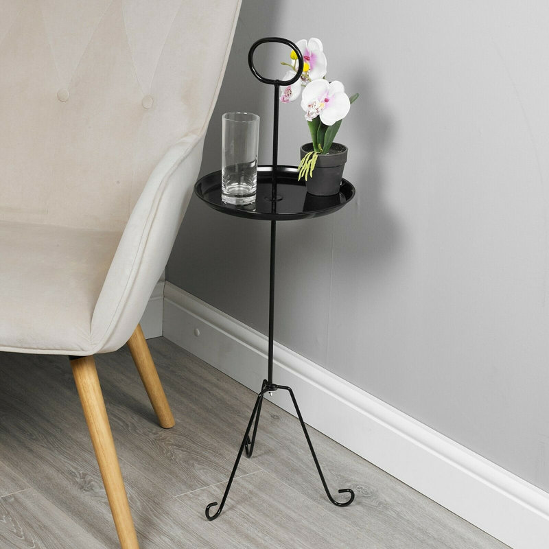 Sari Tray Top End Table, White