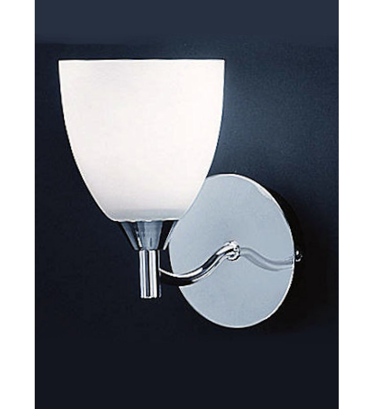 Horatio Armed Sconce, Chrome/White
