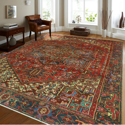 Khylar Distressed Gulfash Red Rug