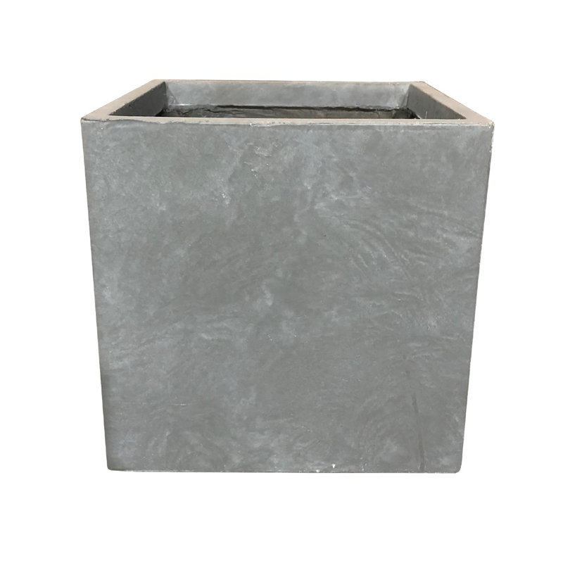 Wabbaseka Planter Box, Cement, 10" H x 10" W x 10" D