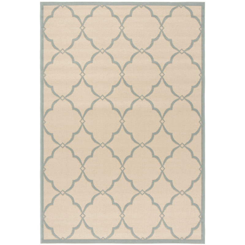 Miesha Performance Abstract Indoor/Outdoor Area Rug, Rectangle 9' x 12'