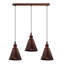 Mattias 3 - Light Rustic Red Kitchen Island Pendant-717585399