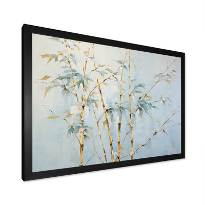 «Blue Zen Moment», art mural en bambou