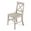 Ensemble de 2 chaises de salle à manger en bois d'acacia Farmhouse