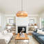 Luminaire suspendu en rotin 19 po Boho