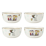 Lenox Peanuts Gang All-Purpose Bowls, Set Of 4, Assorted, Service For 4