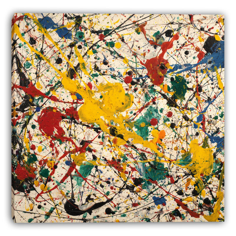 «Kinetic Splash», art mural sur toile tendue, H 20 po x l 20 po