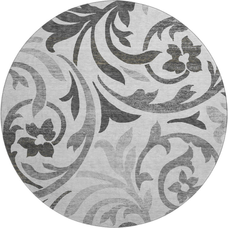 Premium Machine Washable Prisco Gray Rug