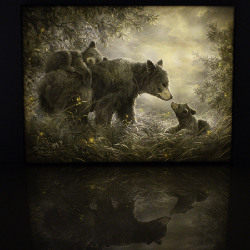 «Time to Rest» 18 x 24, art mural entièrement éclairé à DEL
