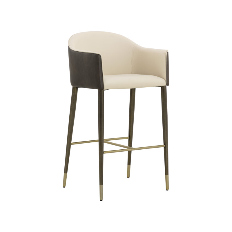 Kylin Upholstered Bar Stool with Metal Frame