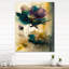 Horloge murale surdimensionnée Delicate Blossoming Pansy Flower Retro II-99639657