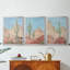 Sunny Saguaro I - Toile tendue avec châssis sur mesure - 3 pièces-1207440422-1207440603