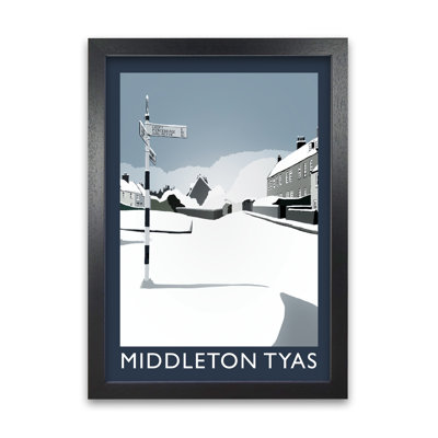 Middleton Tyas In Snow by Richard O'Neill - Single Picture Frame Print
