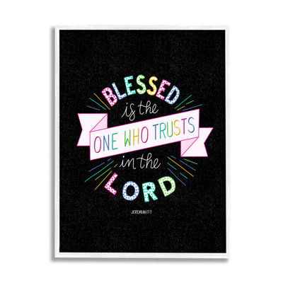 «Who Tr Trust in the Lord Jeremiah 17: 7 Proverbs» par Raye Allison Creations - impression